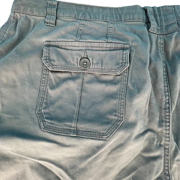 Cato Woman Capri Drawstring Hem Pants Pockets Plus Size 20W 98% Cotton Gray - Picture 9 of 15